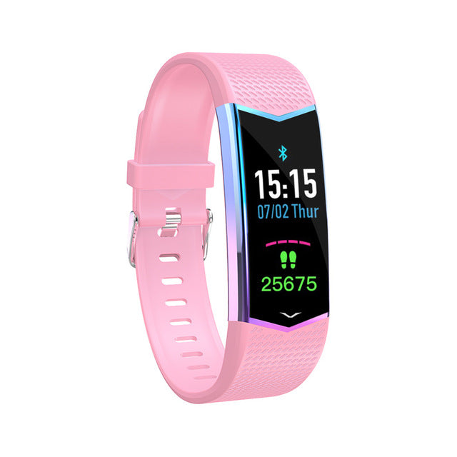 LUOKA Smart Bracelet Fitness Tracker Wristband Blood Pressure Heart Rate Monitor With Pedometer Sport Band for Men Women watch - Amzon World