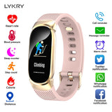 LYKRY Women Smart Watch Sport Pedometer Smartwatch Blood Pressure Oxygen Heart Rate Monitor Fitness Tracker Call Alarm Reminder - Amzon World