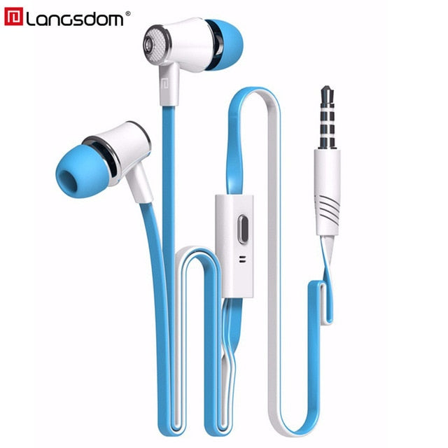 Langsdom Mijiaer JM21 In ear Earphones For Phone iPhone Huawei Xiaomi Headsets Wired Earphone Earbuds Earpiece fone de ouvido - Amzon World
