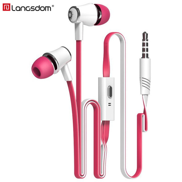 Langsdom Mijiaer JM21 In ear Earphones For Phone iPhone Huawei Xiaomi Headsets Wired Earphone Earbuds Earpiece fone de ouvido - Amzon World