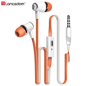 Langsdom Mijiaer JM21 In ear Earphones For Phone iPhone Huawei Xiaomi Headsets Wired Earphone Earbuds Earpiece fone de ouvido - Amzon World