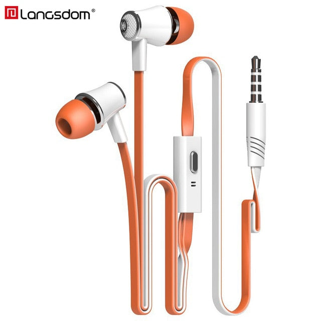 Langsdom Mijiaer JM21 In ear Earphones For Phone iPhone Huawei Xiaomi Headsets Wired Earphone Earbuds Earpiece fone de ouvido - Amzon World