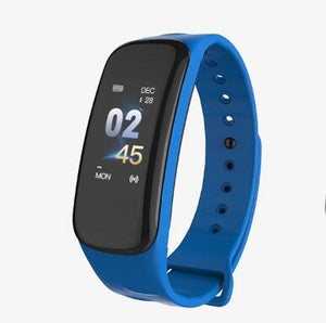 Lerbyee C1Plus Smart Band Blood Pressure Fitness Tracker Heart Rate Monitor Smart Bracelet Black Men Watch for Sport Climbing - Amzon World