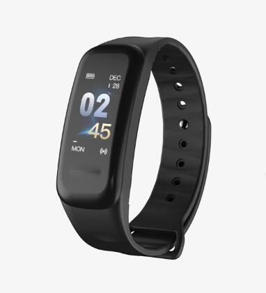 Lerbyee C1Plus Smart Band Blood Pressure Fitness Tracker Heart Rate Monitor Smart Bracelet Black Men Watch for Sport Climbing - Amzon World