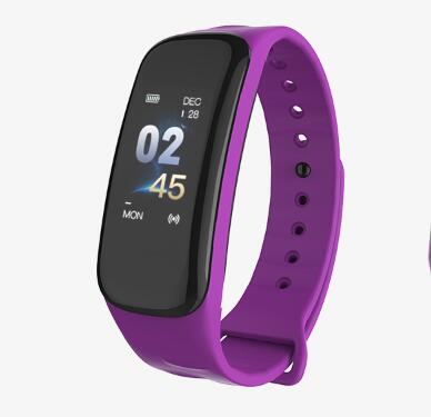 Lerbyee C1Plus Smart Band Blood Pressure Fitness Tracker Heart Rate Monitor Smart Bracelet Black Men Watch for Sport Climbing - Amzon World