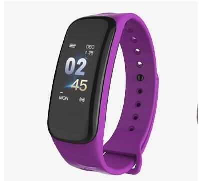 Lerbyee C1Plus Smart Bracelet Color Screen Blood Pressure Fitness Tracker Heart Rate Monitor Smart Band Sport for Android IOS - Amzon World