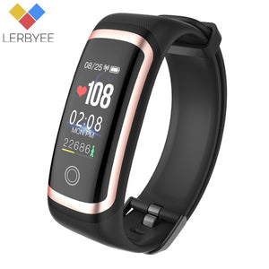 Lerbyee Fitness Tracker M4 Waterproof IP67 Blood Pressure Smart Bracelet Bluetooth Call Reminder Sport Wristband for iOS Android - Amzon World