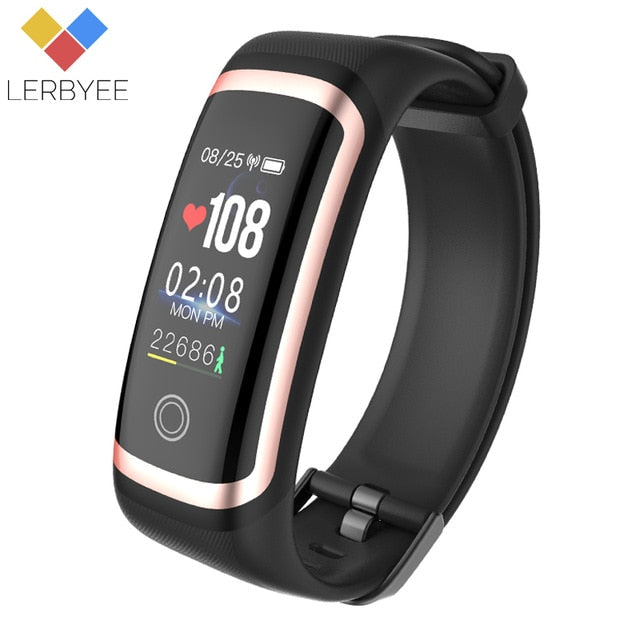 Lerbyee Fitness Tracker M4 Waterproof IP67 Blood Pressure Smart Bracelet Bluetooth Call Reminder Sport Wristband for iOS Android - Amzon World
