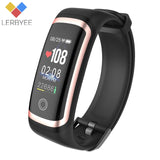 Lerbyee Fitness Tracker M4 Waterproof IP67 Blood Pressure Smart Bracelet Bluetooth Call Reminder Sport Wristband for iOS Android - Amzon World