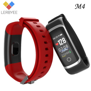 Lerbyee M4 Smart Bracelet Sleep Monitor Bluetooth Fitness Tracker Call Reminder Take Photos Sport Wristband for iOS Android - Amzon World