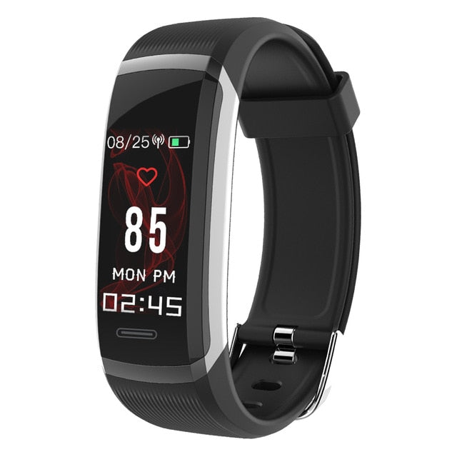 Lerbyee Smart Bracelet GT101 Color Screen Heart Rate Monitor Fitness Tracker Bluetooth Smart Band Black Men for iPhone 7 Huawei - Amzon World