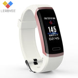 Lerbyee Smart Bracelet GT101 Color Screen Heart Rate Monitor Fitness Tracker Bluetooth Smart Band Black Men for iPhone 7 Huawei - Amzon World