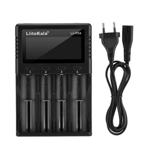 LiitoKala Lii-PD4 Lii-PL4 S1 S2 S4 battery Charger for 18650 26650 21700 18350 AA AAA 3.7V/3.2V/1.2V/1.5V lithium NiMH battery - Amzon World