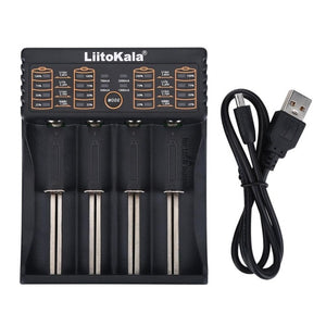 LiitoKala Lii-PD4 Lii-PL4 S1 S2 S4 battery Charger for 18650 26650 21700 18350 AA AAA 3.7V/3.2V/1.2V/1.5V lithium NiMH battery - Amzon World