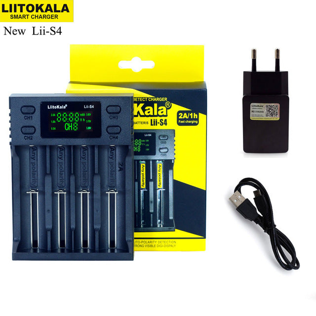 LiitoKala Lii-PD4 Lii-S6 Lii500s battery Charger for 18650 26650 21700 18350 AA AAA 3.7V/3.2V/1.2V/1.5V lithium NiMH battery - Amzon World
