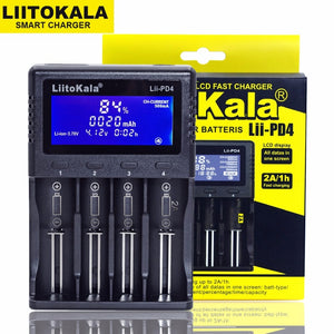 LiitoKala Lii-PD4 Lii-S6 Lii500s battery Charger for 18650 26650 21700 18350 AA AAA 3.7V/3.2V/1.2V/1.5V lithium NiMH battery - Amzon World