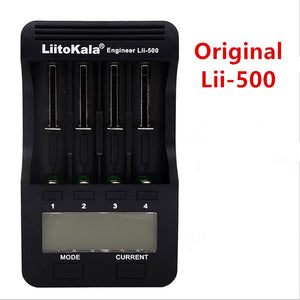 LiitoKala  lii-500 LCD 3.7V 1.2V 18650 26650 16340 14500 10440 18500 Battery Charger ,100% original LiitoKala factory lii500 - Amzon World