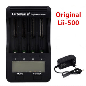 LiitoKala  lii-500 LCD 3.7V 1.2V 18650 26650 16340 14500 10440 18500 Battery Charger ,100% original LiitoKala factory lii500 - Amzon World