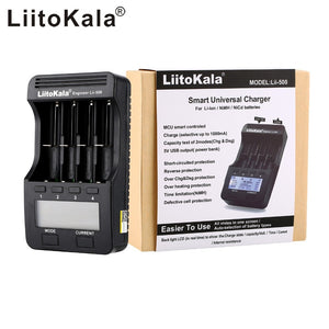LiitoKala  lii-500 LCD 3.7V 1.2V 18650 26650 16340 14500 10440 18500 Battery Charger ,100% original LiitoKala factory lii500 - Amzon World