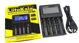 Liitokala Lii-100 Lii-202 Lii-402 Lii-PD4 LCD Battery Charger, Charging 18650 3.7V 18350 26650 18350 NiMH Lithium Battery - Amzon World