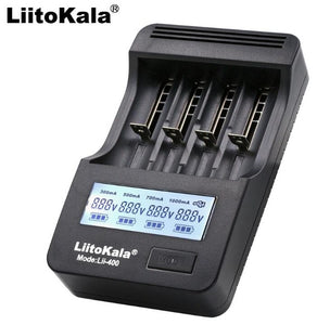 Liitokala Lii-500 Lii-402 battery charger Lii-202 Lii-100 Lii-400 18650 charger for 26650 21700 18650 18350 14500 AA AAA battery - Amzon World