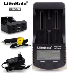 Liitokala Lii-500 Lii-402 battery charger Lii-202 Lii-100 Lii-400 18650 charger for 26650 21700 18650 18350 14500 AA AAA battery - Amzon World