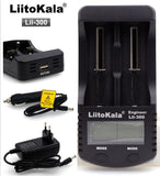 Liitokala Lii-500 Lii-402 battery charger Lii-202 Lii-100 Lii-400 18650 charger for 26650 21700 18650 18350 14500 AA AAA battery - Amzon World