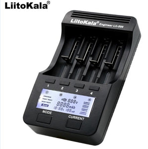Liitokala Lii-500 Lii-402 battery charger Lii-202 Lii-100 Lii-400 18650 charger for 26650 21700 18650 18350 14500 AA AAA battery - Amzon World
