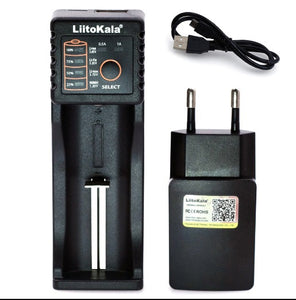 Liitokala Lii402 Lii202 Lii100 LiiS1 18650 Charger 1.2V 3.7V 3.2V AA/AAA 26650 NiMH li-ion battery Smart Charger 5V 2A EU Plug - Amzon World