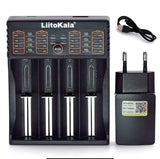 Liitokala Lii402 Lii202 Lii100 LiiS1 18650 Charger 1.2V 3.7V 3.2V AA/AAA 26650 NiMH li-ion battery Smart Charger 5V 2A EU Plug - Amzon World