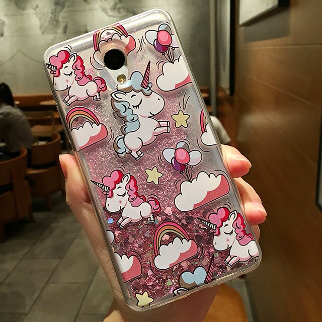 Love Heart Stars Glitter Stars Case For Meizu M3 mini M3S M5 M5S M6 Note Dynamic Liquid Quicksand Soft TPU Back Cover - Amzon World