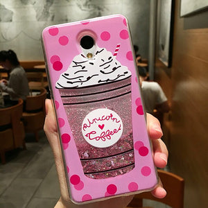 Love Heart Stars Glitter Stars Case For Meizu M3 mini M3S M5 M5S M6 Note Dynamic Liquid Quicksand Soft TPU Back Cover - Amzon World