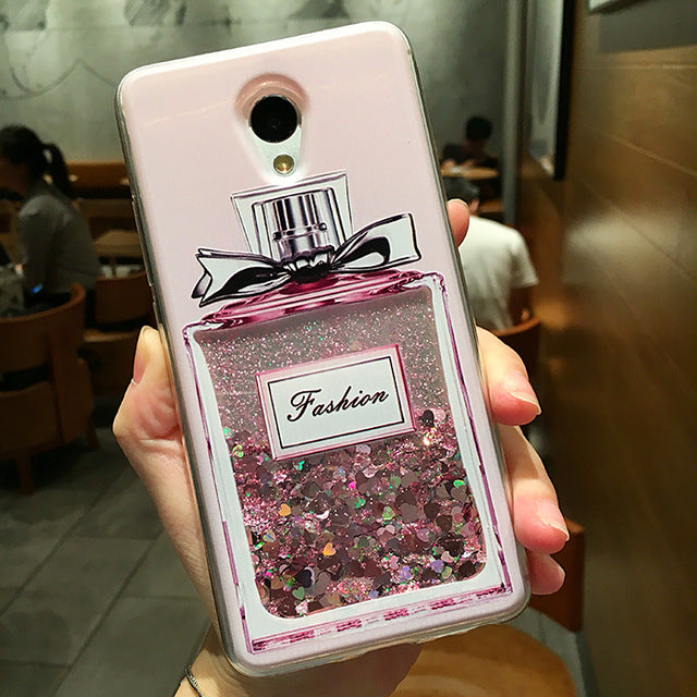 Love Heart Stars Glitter Stars Case For Meizu M3 mini M3S M5 M5S M6 Note Dynamic Liquid Quicksand Soft TPU Back Cover - Amzon World