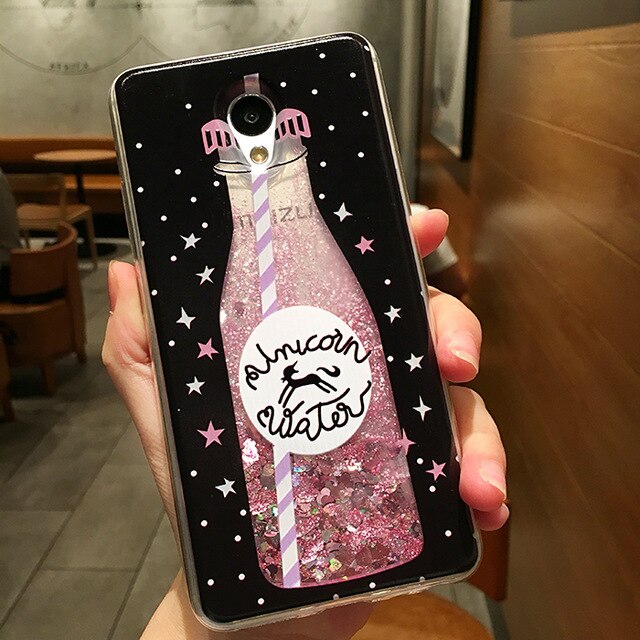 Love Heart Stars Glitter Stars Case For Meizu M3 mini M3S M5 M5S M6 Note Dynamic Liquid Quicksand Soft TPU Back Cover - Amzon World