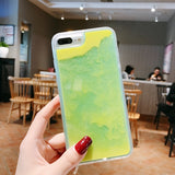 Luminous Neon Sand Case For iPhone 11 Pro XR XS Max X 6 6S S 7 8 Plus Glow In The Dark Liquid Glitter Quicksand Phone Cover Capa - Amzon World
