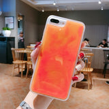 Luminous Neon Sand Case For iPhone 11 Pro XR XS Max X 6 6S S 7 8 Plus Glow In The Dark Liquid Glitter Quicksand Phone Cover Capa - Amzon World