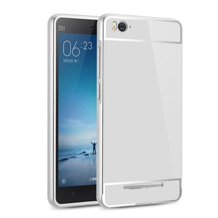 Luxury Aluminum For xiaomi redmi 4A Phone case Metal Frame Acrylic Mirror Back Cover Hongmi 4a For Xiaomi Redmi 4A Case 5.0 inch - Amzon World
