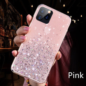 Luxury Bling Glitter Phone Case For iPhone 11 Pro X XS Max XR Soft Silicon Cover For iPhone 7 8 6 6S Plus Transparent Cases Capa - Amzon World