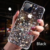 Luxury Bling Glitter Phone Case For iPhone 11 Pro X XS Max XR Soft Silicon Cover For iPhone 7 8 6 6S Plus Transparent Cases Capa - Amzon World