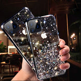 Luxury Bling Glitter Phone Case For iPhone 11 Pro X XS Max XR Soft Silicon Cover For iPhone 7 8 6 6S Plus Transparent Cases Capa - Amzon World