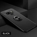 Luxury Bracket Ring Shockproof Case For Samsung Galaxy S8 S9 PLus Full Cover For Samsung Note 8 9 TPU Soft Silicone Holder Cases - Amzon World