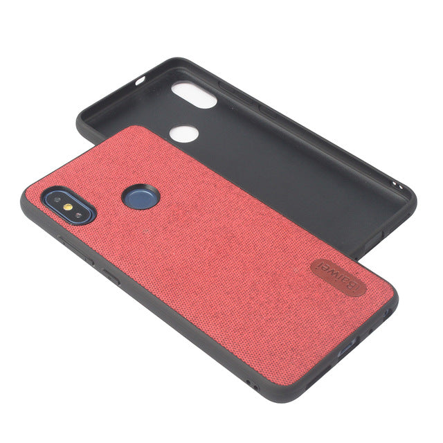 Luxury Cloth Texture Soft TPU case For Xiaomi Redmi Note 5 Ultra-thin silicone Phone case Redmi note 5 6 Pro Global Version case - Amzon World