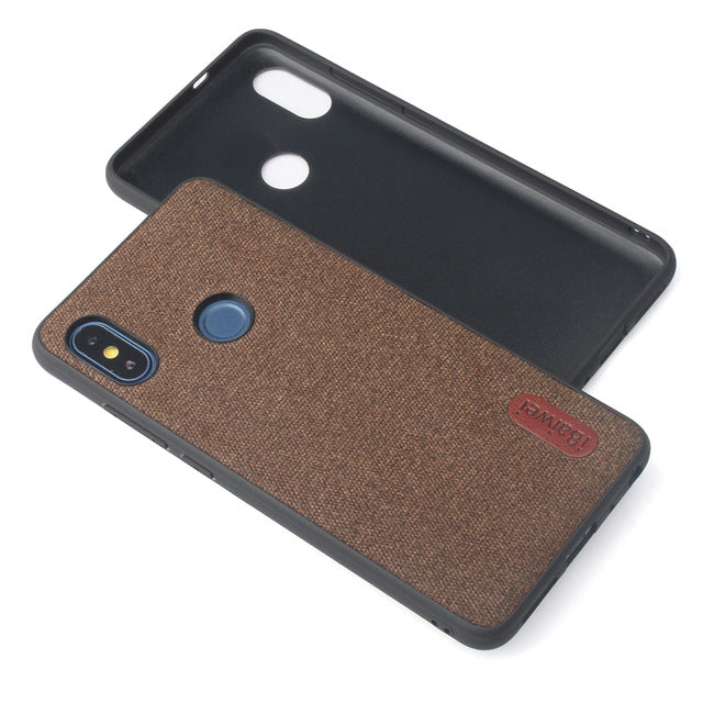 Luxury Cloth Texture Soft TPU case For Xiaomi Redmi Note 5 Ultra-thin silicone Phone case Redmi note 5 6 Pro Global Version case - Amzon World