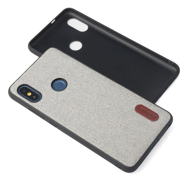 Luxury Cloth Texture Soft TPU case For Xiaomi Redmi Note 5 Ultra-thin silicone Phone case Redmi note 5 6 Pro Global Version case - Amzon World