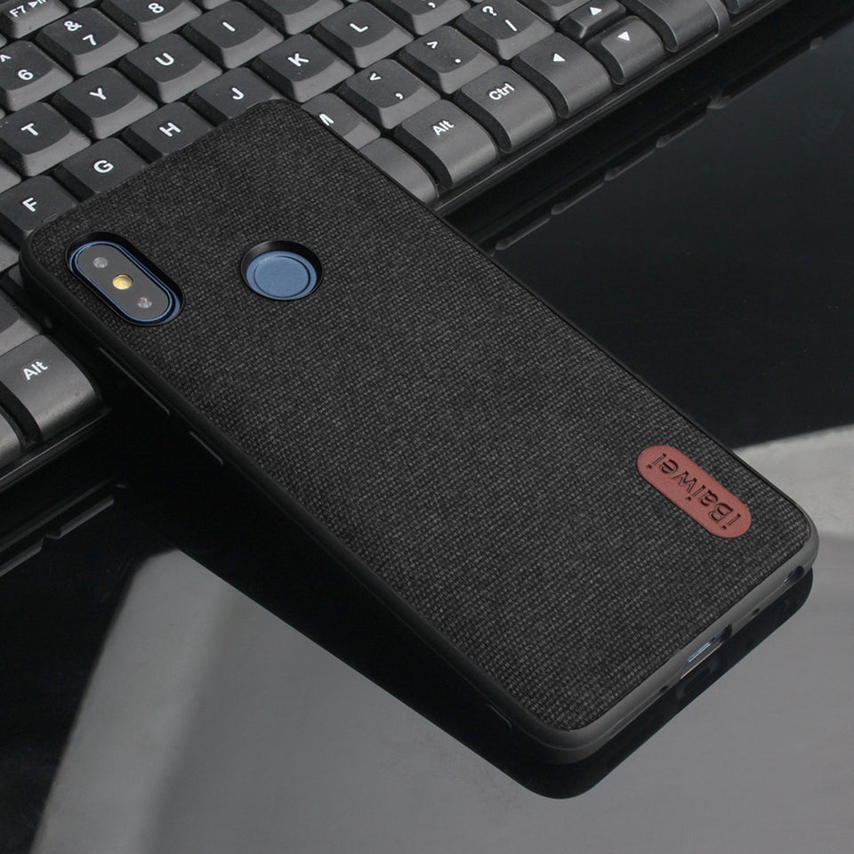 Luxury Cloth Texture Soft TPU case For Xiaomi Redmi Note 5 Ultra-thin silicone Phone case Redmi note 5 6 Pro Global Version case - Amzon World
