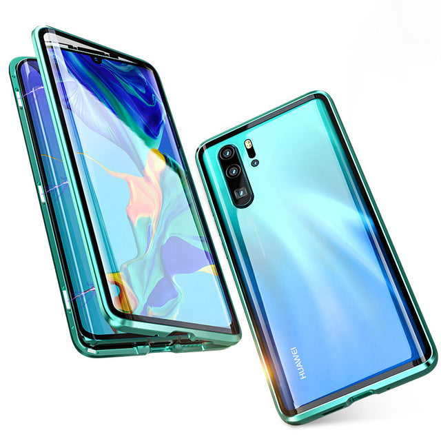 Luxury Full Body Protective Magnetic Case For Huawei P30 Pro P20 Mate 20 Pro 360 Tempered Glass Back Cover Huawei P30Pro Case On - Amzon World