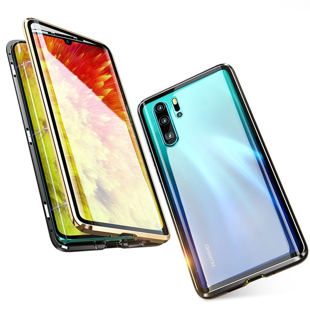Luxury Full Body Protective Magnetic Case For Huawei P30 Pro P20 Mate 20 Pro 360 Tempered Glass Back Cover Huawei P30Pro Case On - Amzon World