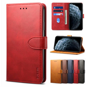 Luxury Leather Magnetic Flip Case for iphone11 11pro 11pro max Xr Xs Max X  Wallet Cover for iphone 8 7plus 6 6s Plus coque - Amzon World