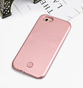 Luxury Luminous Phone Case For iPhone 6 6s 7 8 Plus X Perfect Selfie Light Up Glowing Case Cover for iPhone 5 5s SE Phone Bag - Amzon World