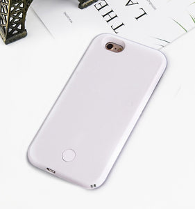 Luxury Luminous Phone Case For iPhone 6 6s 7 8 Plus X Perfect Selfie Light Up Glowing Case Cover for iPhone 5 5s SE Phone Bag - Amzon World